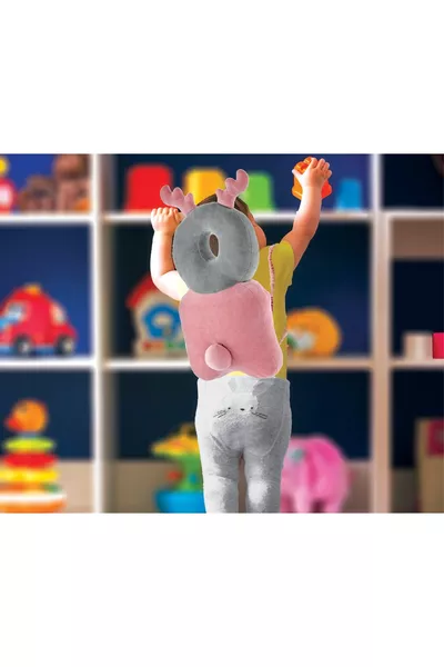 Coussin de protection ailes d'ange pour bébé Velours rose