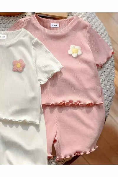 Girls' Summer Shorts and T-Shirt Set