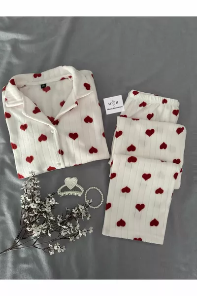 Ma Valantine Winter Thermal Fleece Pajama Set