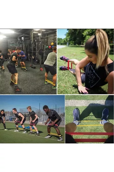 Aerobik Band Pilates Plates Yoga Fitness Squat Çalışma Lastiği Sarı