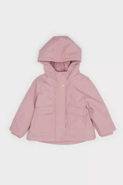 Girls' Baby Hooded Soft Fleece-Lined Jacket AU