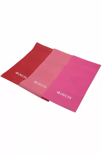  3 'lü Pilates Bandı  Cm x  Cm Egzersiz Direnç Lastiği (Uç Kısmı Açık)