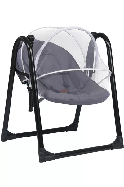 Schaukel-Babysitz Kolik-Babyschaukel Heimschaukel Schwarz