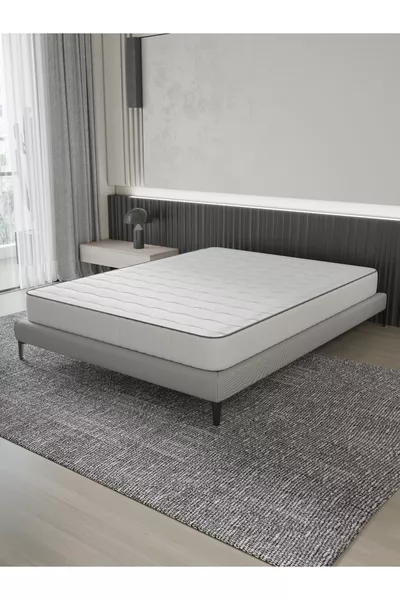 سرير مع وسادة لمرتبة ارتوبيه فاخرة بزنبرك