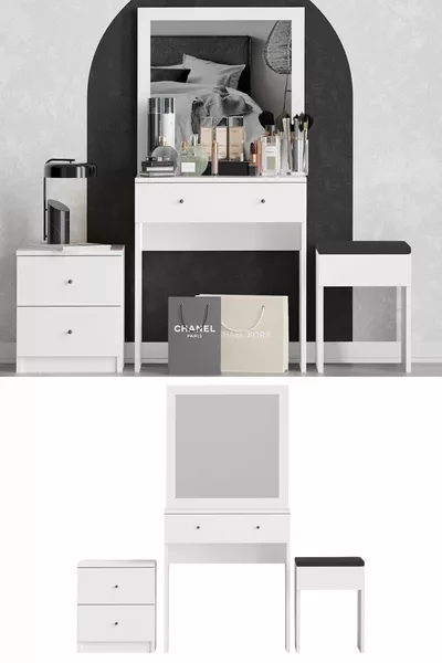 Coiffeuse Nice blanche