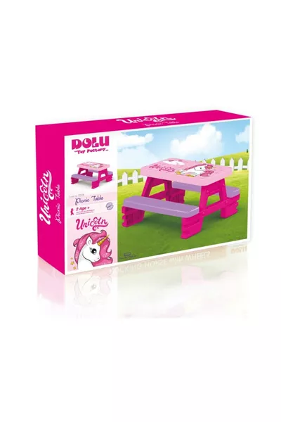 Пикниковый стол с единорогом