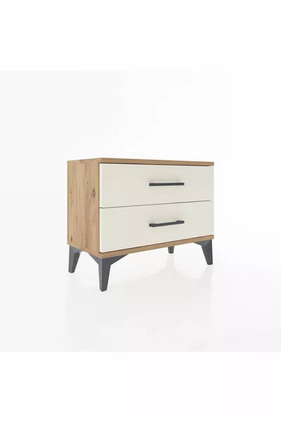 أرجيس كومودين درجين من خشب الصنوبر وحجر العقيق