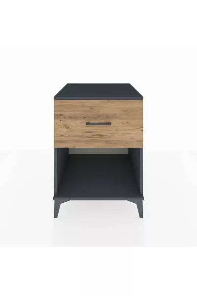 خزانة كرونوس ذات درج واحد أنثراسيت-صنوبر