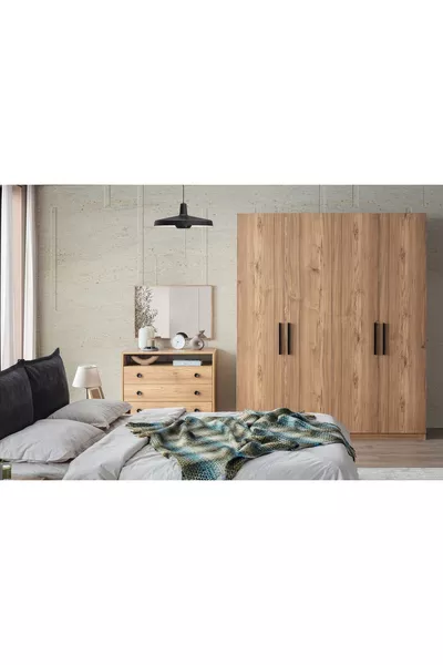 Спальный гарнитур ETİ, 4 дверцы, с ящиками