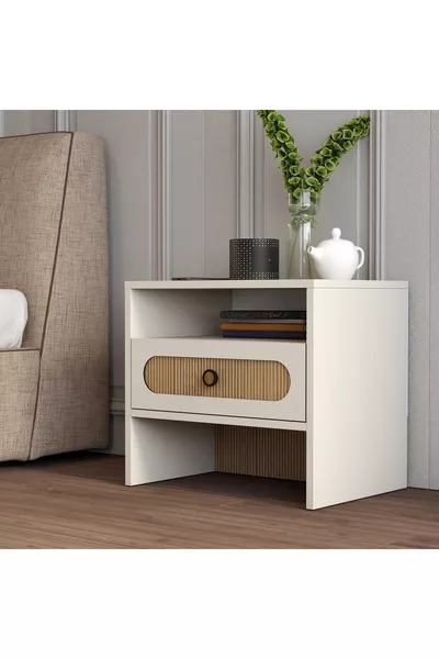 خزانة جانبية ميونيخ - بلوط مخطط بالظل