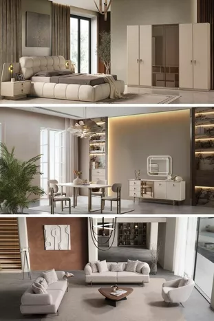 FORFAIT MARIAGE LATTE (CHAMBRE / SALLE À MANGER / ENSEMBLE DE CANAPÉ)