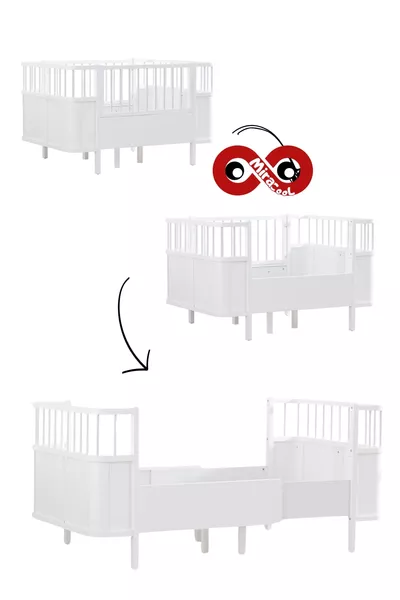 سرير كاريولا متوسع ريفا / MDF كامل - بحيرة