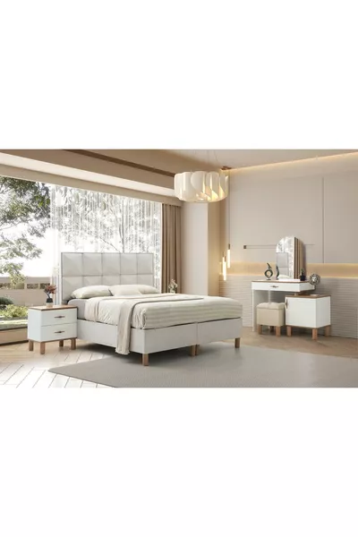 غرفة نوم أوروبي مصنوعة من MDF 100٪ | توصيل وتركيب مجاني