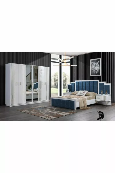 Erva MDF Bazalı Yatak Odası Takımı