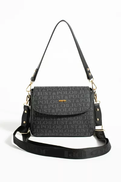 Paris Black Women's Two-Compartment Shoulder Bag