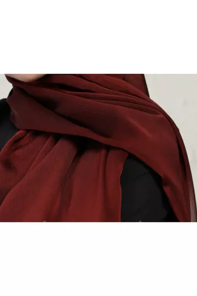 Écharpe brillante unie pour abaya Şehr-i Şal Janjan