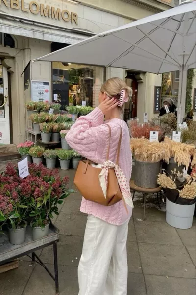 حقيبة نسائية صغيرة من سايم بنية على بنترست