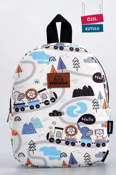 رحلة القطار اللطيفة للأطفال من عمر 0-8 سنوات - حقيبة ظهر للأطفال لرياض الأطفال ومرحلة ما قبل المدرسة [مغلفة مخصوص]