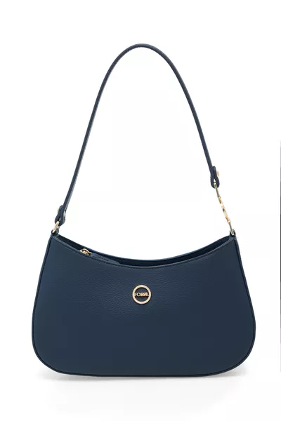 حقيبة يد وكتف نسائية باللون الأزرق الداكن 