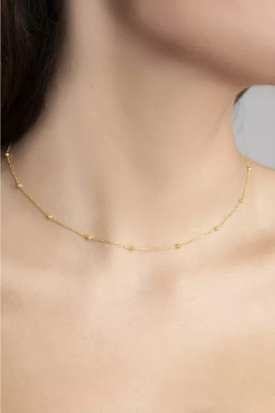 Top Chain Gold Plated Sterling Silver Necklace