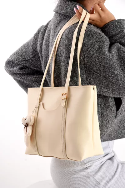 Cream Women's Shoulder and Arm Bag  Size