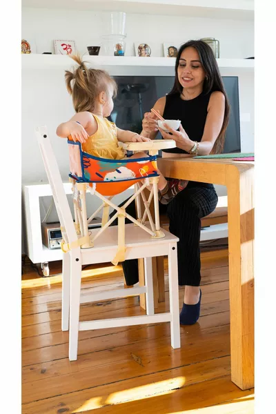 كرسي طعام محمول قابل للطي للأطفال من عمر 0-4 سنوات كرسي تخييم للأطفال