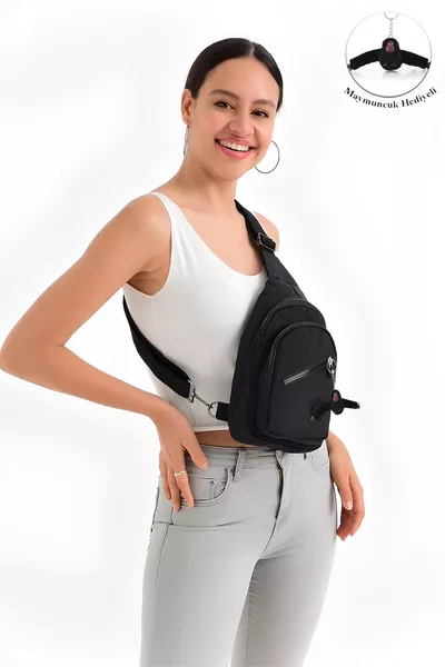 Unisex Çapraz Askılı Çanta Göğüs Çanta Tek Kol Omuz Çanta Suya Dayanıklı Günlük Bodybag