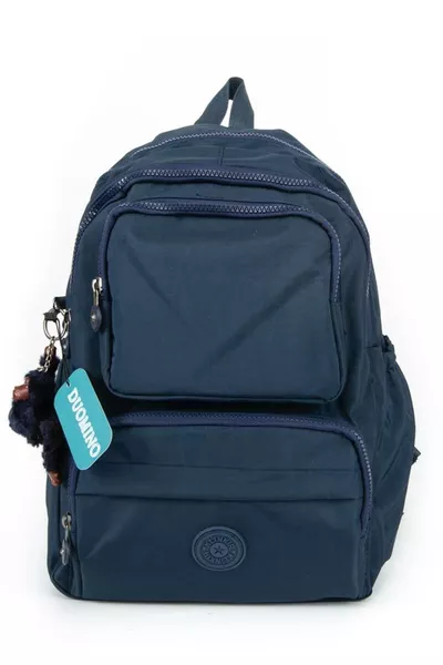 Fcstore Crinkle Fabric Waterproof Large Navy Crinkle Backpack/Laptop School Bag