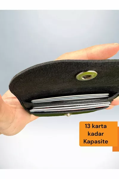 Portafoglio Porta Carte di Credito in Pelle Vegana Unisex Portafoglio Uomo Portafoglio Donna Porta Carte