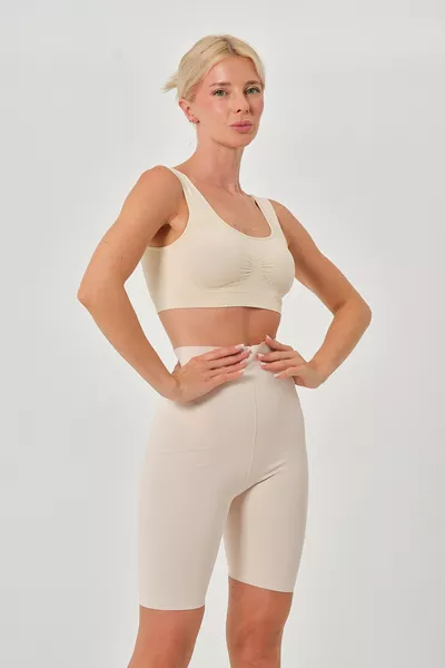 Porfy Model Lower Leg Effective Yarn Detailed Extra Tight Nude Color 