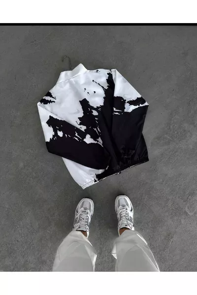 imperméable à motif numérique