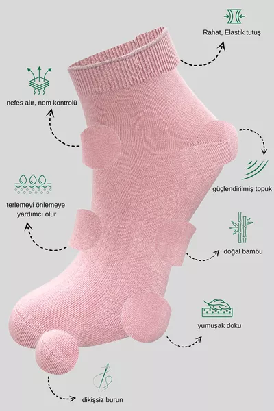 Calze alla Caviglia da Donna in Bambù di Qualità (5 PEZZI) Invisibili, Profumate e Senza Cuciture, Modello Corto