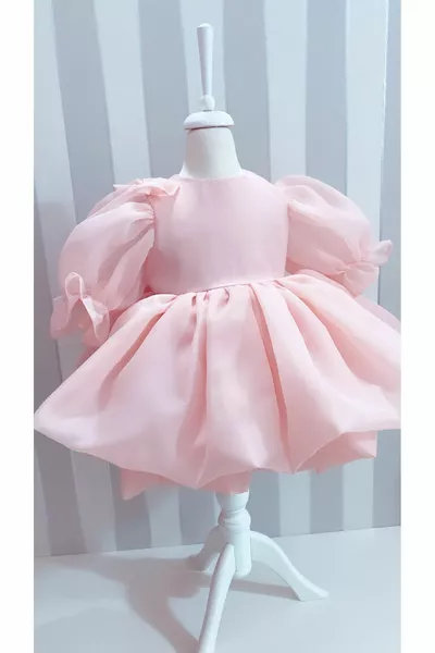 Платье для девочки с пышными рукавами-фонариками - Платье для особого случая