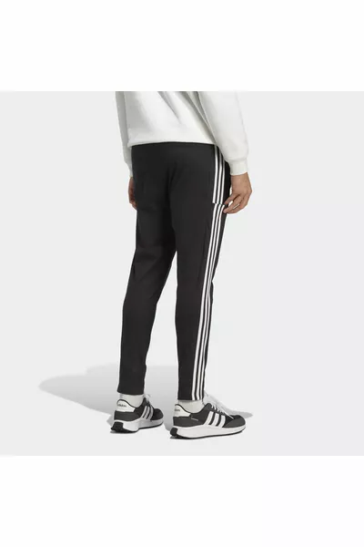 Essentials Single Jersey Tapered Open Hem 3-Stripes Sweatpants