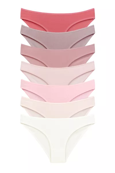 Women's Soft Colored Cotton Stretch Panties 7-Pack 