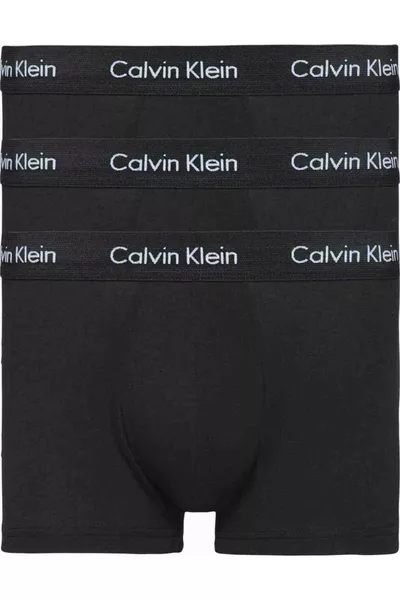Men's Black Low Rise Trunk 3 Pack