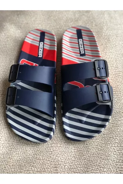 Erkek Ev Balkon Banyo Havuz Plaj Rahat Taban Terlik Lacivert