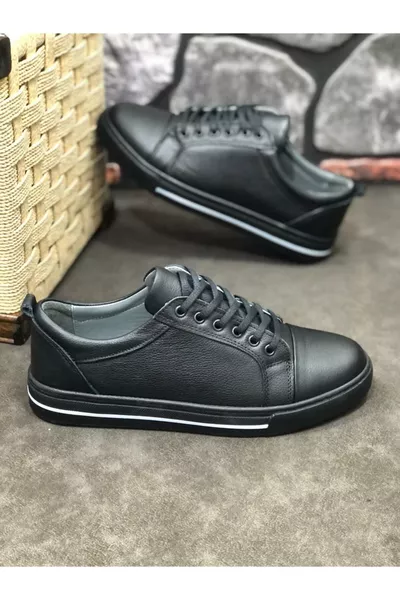 حذاء رجالي جلد طبيعي كامل تقويمي