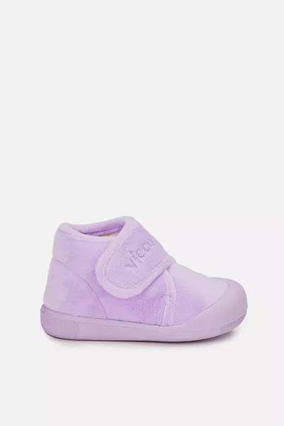 Color Comfortable Fit Girl First Step Lilac Slippers