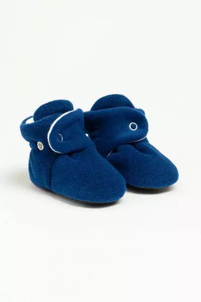 Non-Slip Sole, Breathable Cotton Lined, Adjustable Snap, House Slippers, Baby Booties