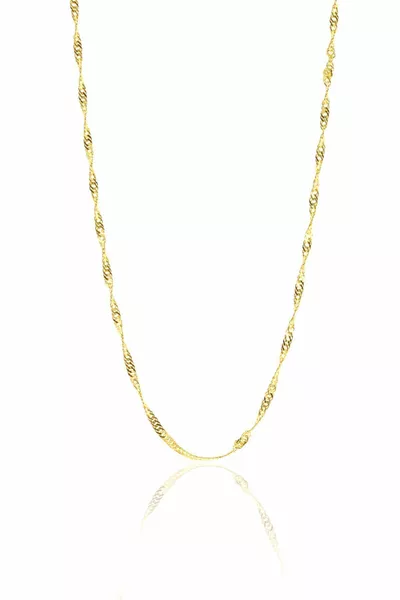 Women's Silver Gold Colored Singapore Model  cm Chain 