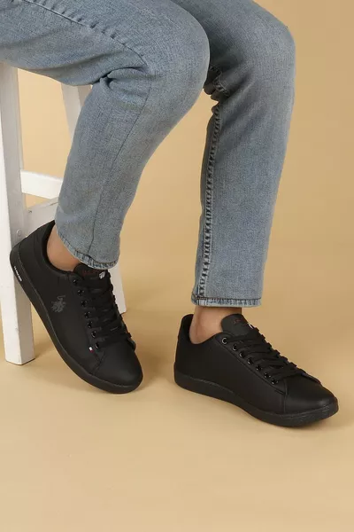 حذاء رياضي رجالي أسود يومي فرانكو دهم