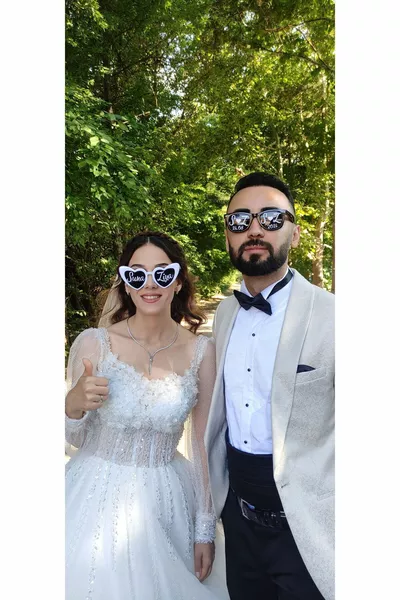 نظارات العروس والعريس ذات الاسم المزدوج، نظارات الزفاف، نظارات الموضة