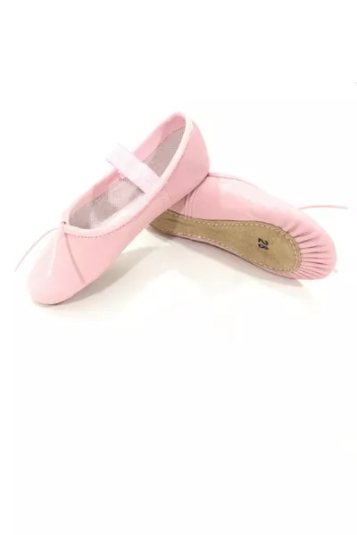 Pink Leather Single Sole Ballet Flat
