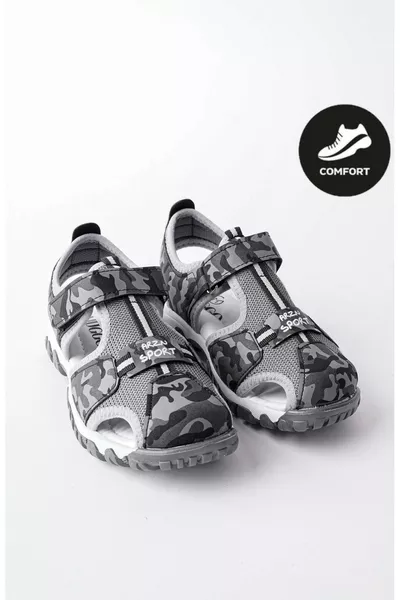 صندل أطفال للجنسين من تويتي، خفيف، يومي، تقويم عظام، بنعل أمامي مغلق وحزام لاصق