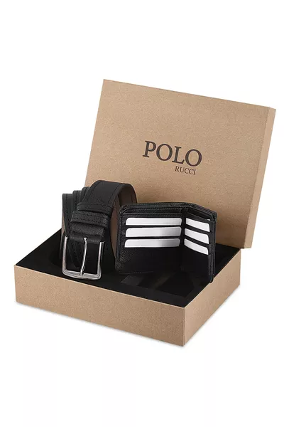 Men's Black Belt with Box