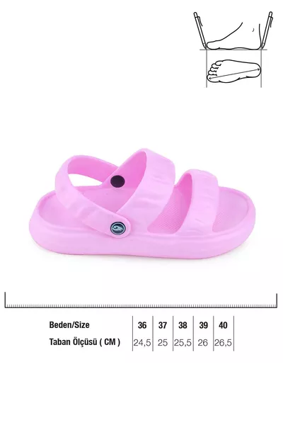 صنادل نسائية صيفية مناسبة للأرضيات الرطبة للمنزل والحمام والحديقة