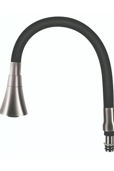 Tête de robinet en silicone coloré flexible et pliable Kubar - Couleur noire