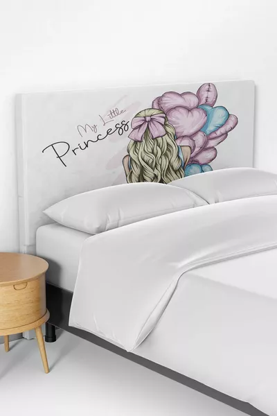 غطاء رأس سرير أطفال بنقشة أميرتي الصغيرة