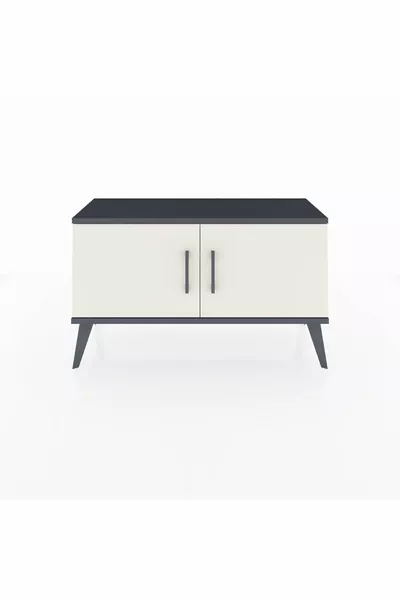 Arges Kast 2 Planken 2 Deuren Antraciet-Steengrijs